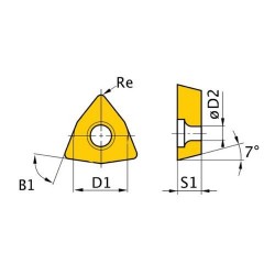 HM rezerves ieliktņi ISO WCMT050308