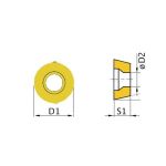 Сменные пластины HM ISO RNMG1204MO