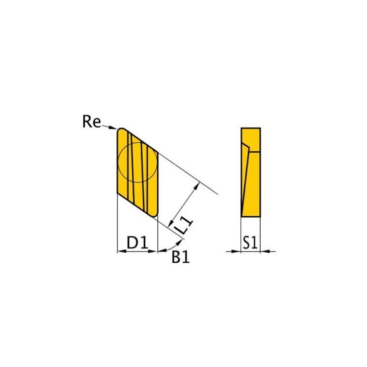 HM rezerves ieliktņi ISO KNUX160405R