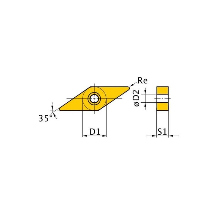 HM replacement inserts ISO VNMG160408