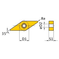 HM rezerves ieliktņi ISO VNMG160408