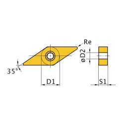 HM rezerves ieliktņi ISO VNMG160408