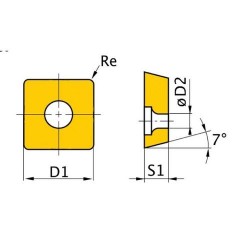 HM rezerves ieliktņi ISO SNMG120408