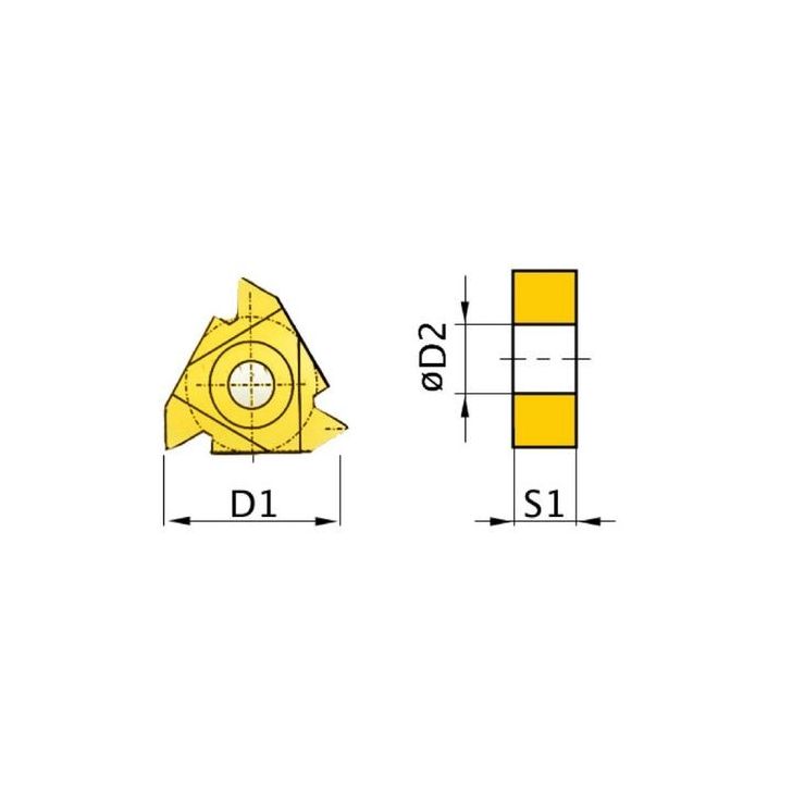 HM replacement inserts ISO 16ER AG60