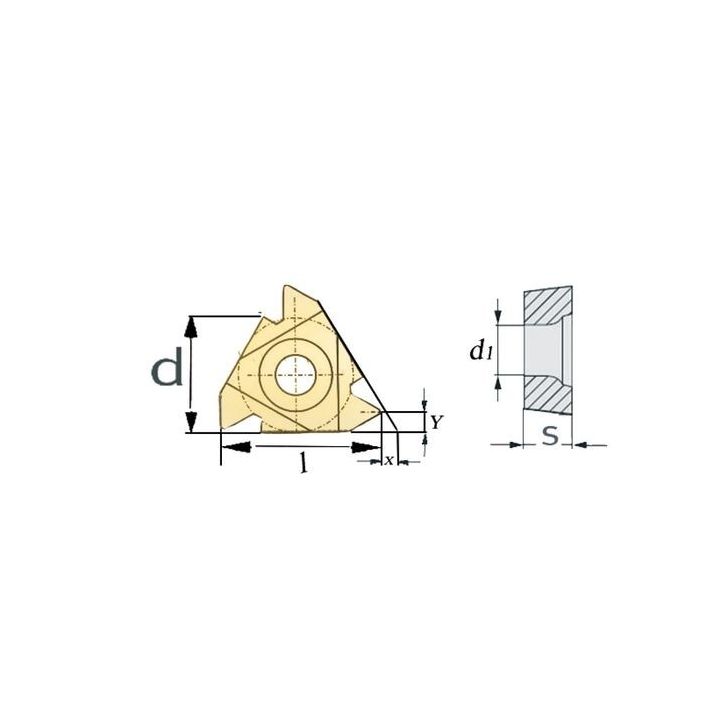 HM replacement inserts ISO 16IR A60