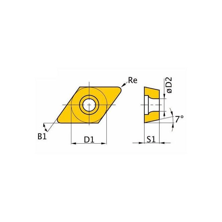 HM Replacement Inserts ISO DCMT11T304