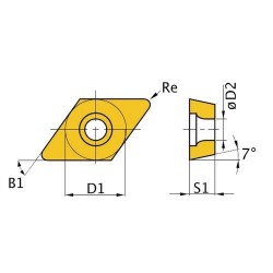 HM rezerves ieliktņi ISO DCMT11T304