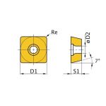 Сменные пластины HM ISO SCMT09T304