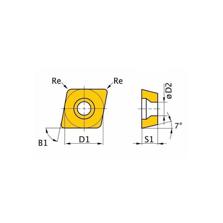 HM replacement inserts ISO CCMT09T304