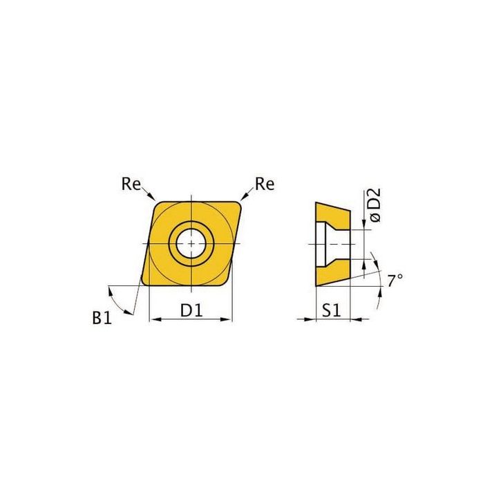 HM replacement inserts ISO CCMT09T304
