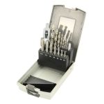 Drill and thread set 3-12 mm HSS, 15 pcs
