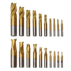 End mill set HSS 3-20mm (20pcs.)