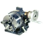 Horizontal-vertical rotary indexing table with 3-jaw chuck RTU 165