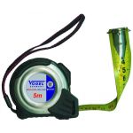 Pocket tape measure, stainless steel metal case, mm graduation, 5 m
