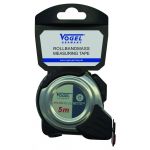 Pocket tape measure, stainless steel metal case, mm graduation, 5 m