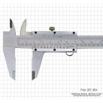 Bīdmērs 200 x 0,05 mm / 8 "x 1/128"