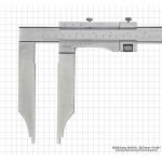 Bīdmērs 300 x 90 x 0,05 mm