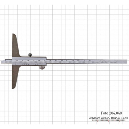 Dziļuma izmērs 300 x 100 mm, 0,05 mm