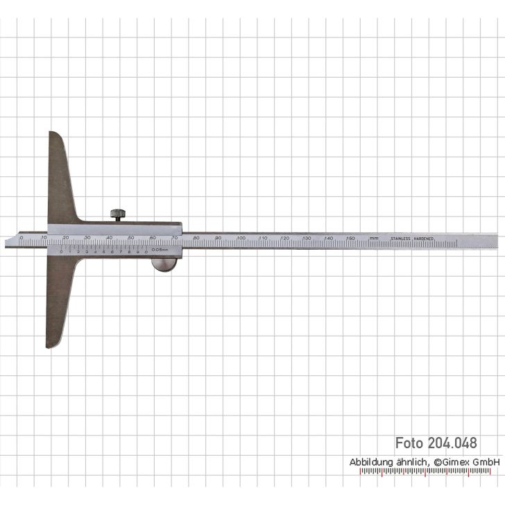 Размер глубины 300 х 100 мм, 0,05 мм