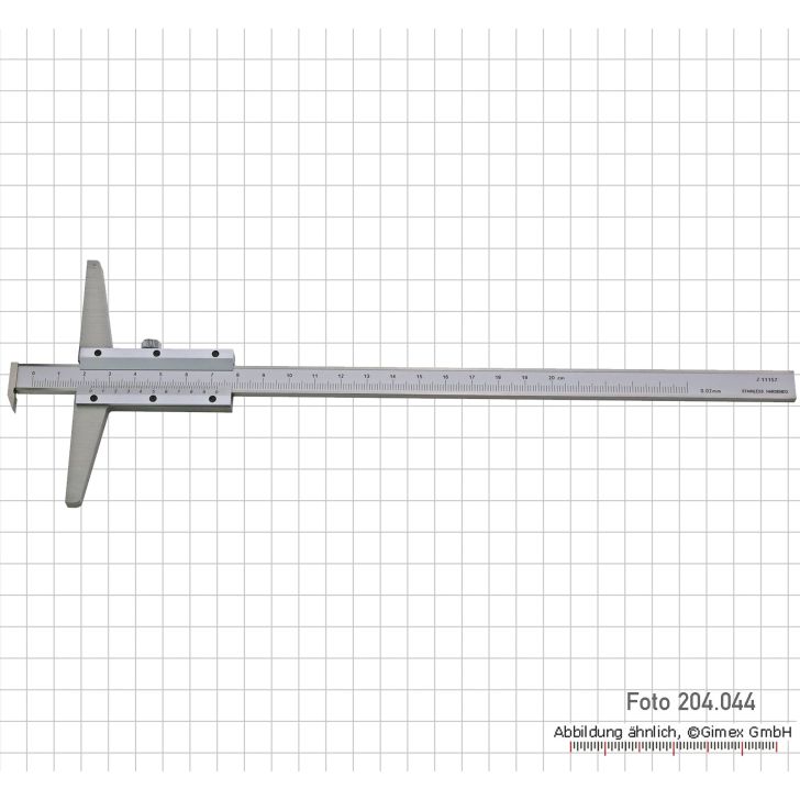 Depth measurement with angle mount, 300 x 100 m