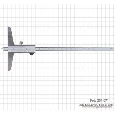 Dziļuma mērīšana ar pildspalvas galu, 300 x 100 mm, 0,02 mm, INOX