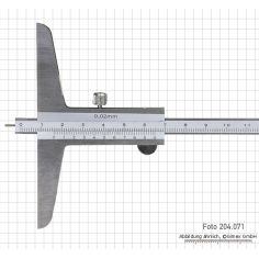 Dziļuma mērīšana ar pildspalvas galu, 300 x 100 mm, 0,02 mm, INOX 2