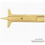 Tire tread gauge made of brass, 50 mm