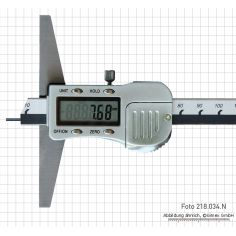 Depth gauge, metal body, with spike, 200 x 100 mm 2