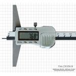 Depth gauge, metal body, with spike, 200 x 100 mm