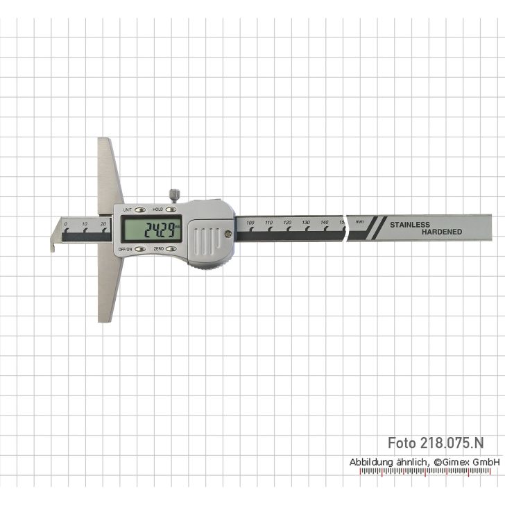 Dig Depth gauge, with hook, 300 x 100 mm