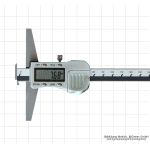 Dig Depth gauge, with double hook, 200 x 100 mm