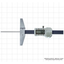Digitālais dziļuma mērītājs, apaļais dziļuma mērītājs, 100 x 100 mm