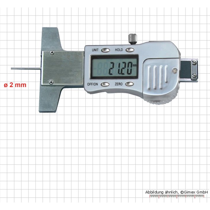 Dig Depth gauge, with pen tip ø 2 x 30 mm