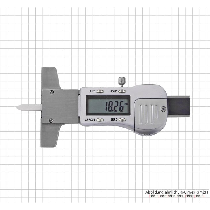 Dig Depth size 25 x 60 mm, 0.01 mm, metal body