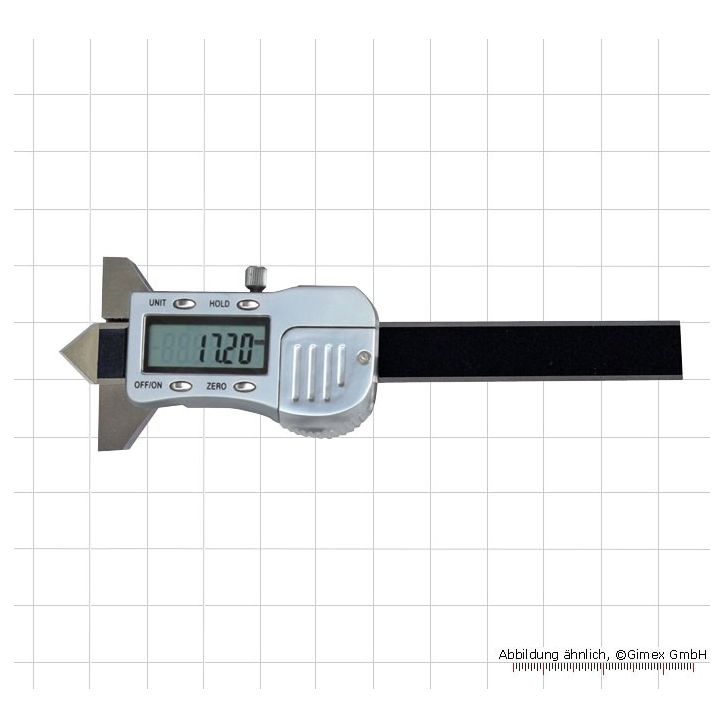 Digging caliper for measuring lowering (slip)