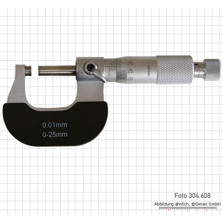 Outside micrometers, metallic color, 75 - 100 mm