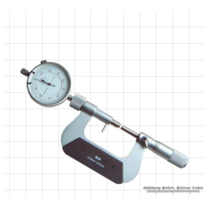 Outside micrometers with scale indicator, 0 - 25 mm