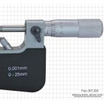 Outside micrometers with fine pointer, 0 - 25 mm