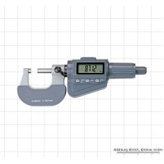 Digital external micrometer with friction ratchet, 0 - 25 mm
