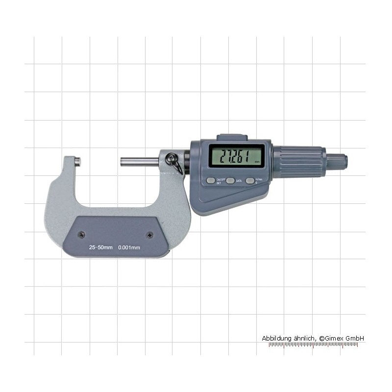 Digitālais ārējā mikrometrs ar berzes sprūdratu, 75 - 100 mm