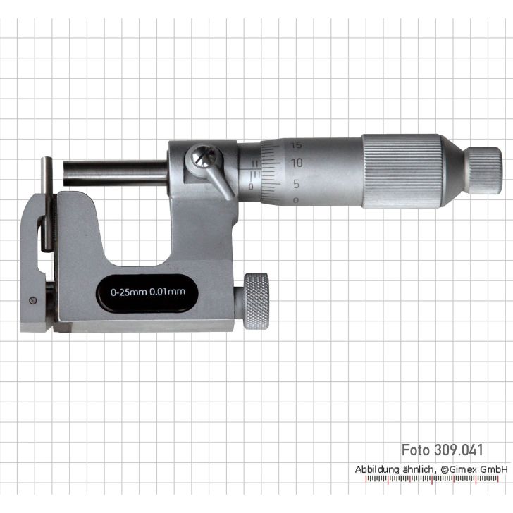 Precision universal micrometers, 0 - 25 mm