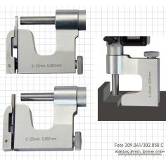Precision universal micrometers, 0 - 25 mm 2