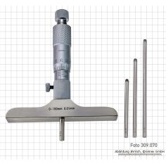 Depth micrometers, 0 - 200 mm