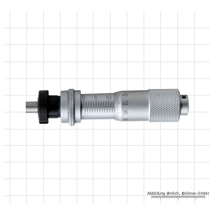 Built-in micrometers, 13 mm, flat-parallel, locking ring