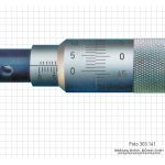 Built-in micrometers, parallax-free, 25 mm, plane-parallel