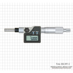 Digitālie iebūvētie mikrometri, IP65, 0 - 25 mm