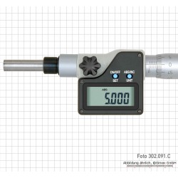 Digitālie iebūvētie mikrometri, IP65, 0 - 25 mm