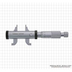 Inside micrometers with double measuring jaws, 5 - 30 mm