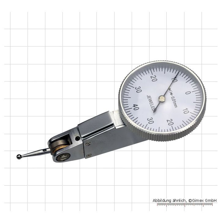 Lever gauge, rectangular, 0.8 x 0.01 mm, Ø 32 mm