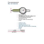 Lever gauge, 0-40-0 mm